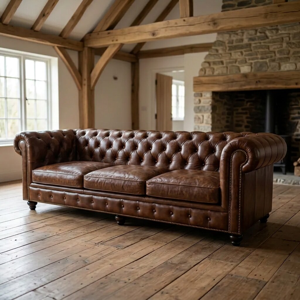 The Whitmore in Dark Brown leather, three-quarter view