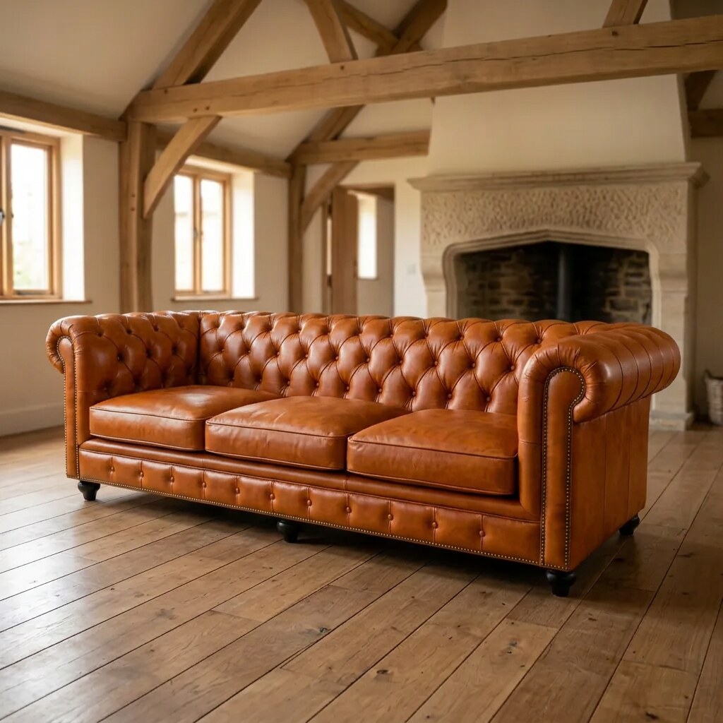 The Whitmore in Laramie Brown leather, three-quarter view