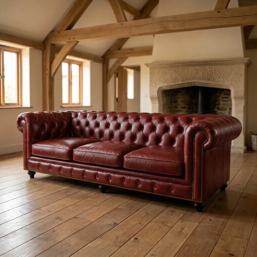The Whitmore in Oxblood Red leather, three-quarter view